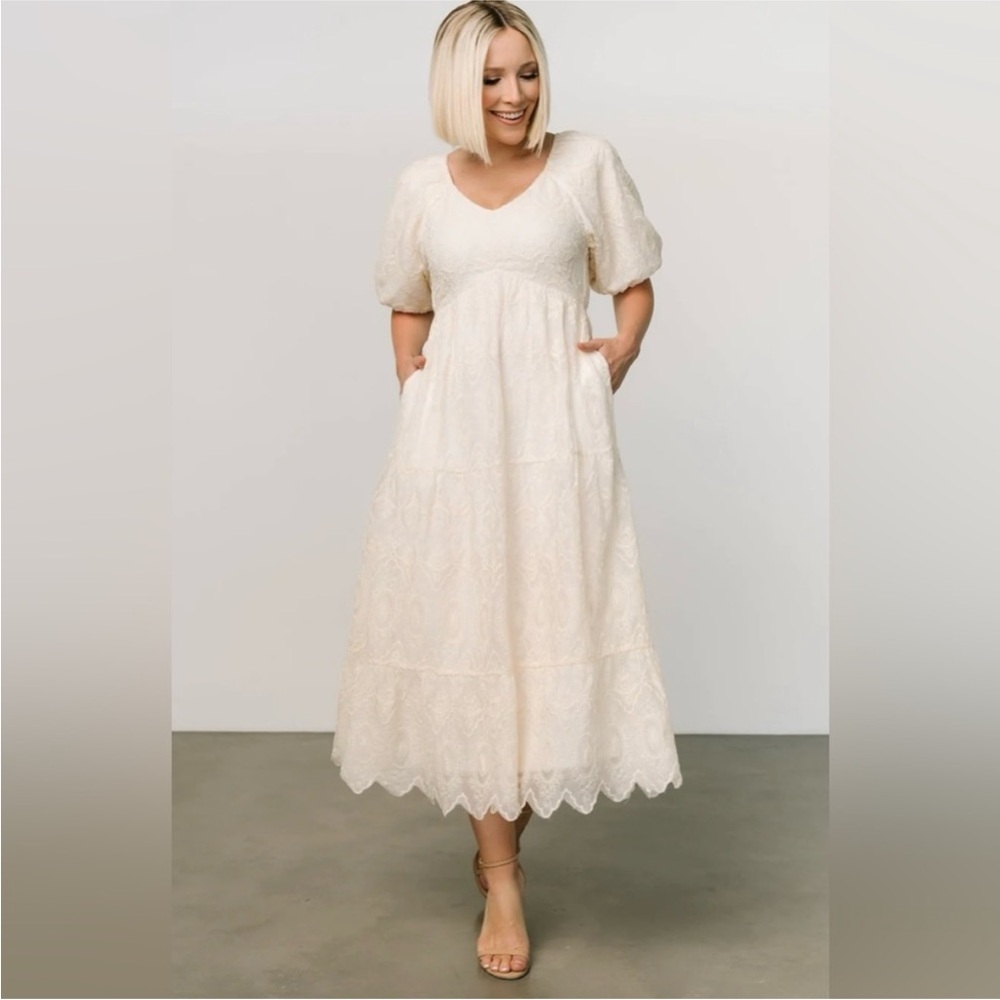 Baltic Born Cream Midi Dress